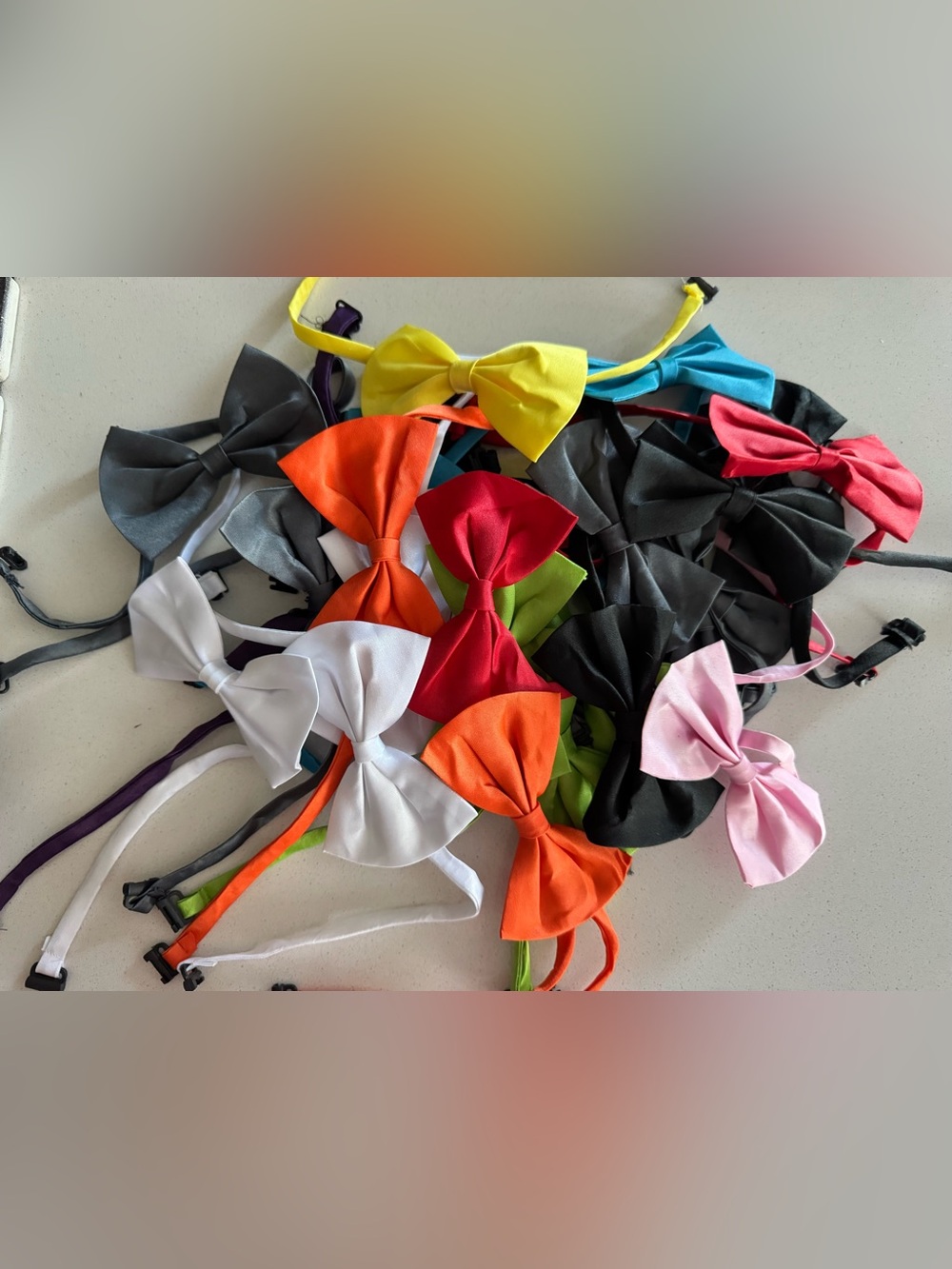 Multiple Bows Assorted Colors (25 pack) (15 inches long) Crafts/Kids/Peta